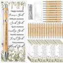 50 Set Church Christian Gifts Bulk Include Bible Verse Bamboo Pens Inspirational Bookmarks Christian Scripture Biblical VBS Religious Faith Based Sunday School Gifts for Women Men Pastor