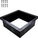 2012 Vent Garnish Replacement, Ceiling Garnish for 14" RV Roof Vent Fan, Interior Trim Ring- 5.6" Vertical Leg, Black