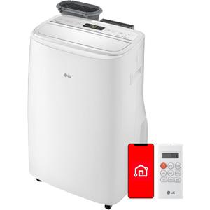 LG 10000 BTU SACC(14000 ASHRAE) Portable Air Conditioners [2023 New, Dual Inverter] Cools 450 Sqft Ultra Quiet & Easy Install WiFi App Medium & Large Room Air Conditioner AC Unit Home White LP1022FVSM