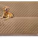 HOMERILLA Couch Covers for Sofa, Dog Couch Covers for Pets, Couch Covers for 3 Cushion Couch Sofa, Reversible Sofa Covers Furniture Protector with Elastic Straps (Sofa, Light Camel/ Beige)