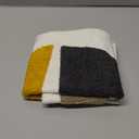 Boho Lumbar Decorative Pillow Cover, Abstract Geo Throw Pillowcase for Retro Mid Century Accent Decor, Modern Rectangle Textured Home Bed Couch Sofa Cushion Sham 12x20, 1PCS(Black Mustard)