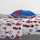 Jay Franco Marvel Spidey and His Amazing Friends 4 Piece Toddler Bed Set - Includes Comforter & Sheets, Super Soft Fade Resistant Microfiber, Machine Washable (Official Marvel Product)