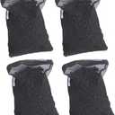 CNZ Media Filter Bags Activated Carbon Charcoal Aquarium Fish Tank Pond Canister Filter, 4 lb., Black C4PK