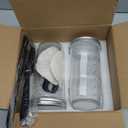 Glass Sourdough Starter Jar 2 Pack, 24 oz Wide Mouth Organic Sourdough Starter Kit with Date Marked Band, Thermometer, Cloth Cover & Metal Lid, Reusable Bread Baking Supplies, Bread Making Accessories