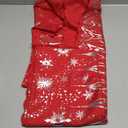 LUSHVIDA Christmas Rectangle Tablecloth  Washable Water Resistance Holiday Microfiber Table Cloth Decorative Table Cover for Banquet Party Kitchen Dining Room, 60 x 84 Inch (Snow-foil Print)