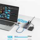 Anker USB C Hub, 8-in-1 5Gbps Data Hub, USB Splitter with 3 USBA and 4 USBC Ports, 100W PD-in, 2-in-1 USB-Connector, for Laptop, MacBook, iPad and More (45W Adapter Included)