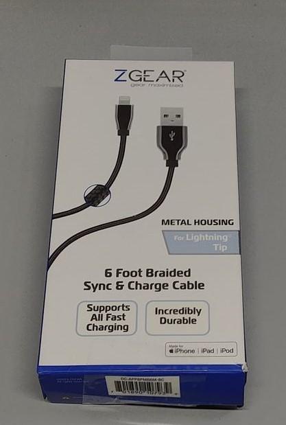 6 Foot Braided Sync & Charge Cable