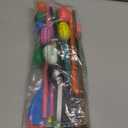 JOYIN 24 PCS Easter Egg and Spoon Race Game Set, 12 Players Carnival Egg and Spoon Relay Game for Kids & Family Activity Holiday Outdoor Yard Easter Egg Hunt Birthday Party Lawn