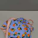 Tainehs Women's Two Piece Bikini Sets O Ring Front Top Ditsy Floral Triangle Swimsuits Cheeky Bathing Suit (Large)