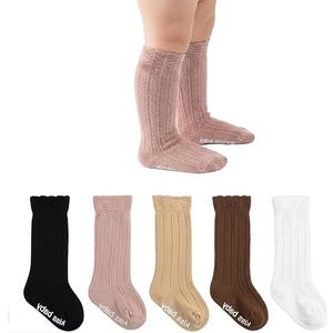 Toddler Girls Knee High Socks Soft Cotton Ruffle Long Tube Socks For Preemie Infant Newborn Toddler 1-3T