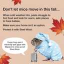 MaPorch Steel Wool Mouse Hole Filler - 3-Pack, 2.5 in x 7.5 ft - Malleable Gap Sealer for Wall Gaps - Hole Sealer for Mice Control at Pipe Openings - DIY Kit with Gloves & Scissors