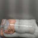 CWAWZ Extra Large Dog Bed, Orthopedic Dog Bed with Cooling Gel Memory Foam, Waterproof XL Pet Bed with Removable Washable Cover, 42" Pet Sofa Couch Dutch Velvet with Bone Toy, Peach Pink