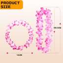2 x 36 Pcs Leis for Luau Party Decorations, Hawaiian Leis Party Favors,Hawaiian Party Decorations,Colorful Flower Necklace, Luau Party Favors Supplies,Tropical Summer Beach Theme Decor(3 Dozen)