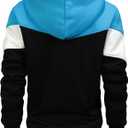 Men's Winter Fleece Thermal Jackets for Men Sherpa Lined Hoodies Warm Thick Jacket Outerwear (XL)