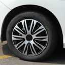 WOLFSTORM 4-Pack 15 Inches Wheel Rim Cover Hubcaps,Redesign Fashion Style Replacement Hubcaps,Car Truck SUV Hub Accessories, Silver&Black
