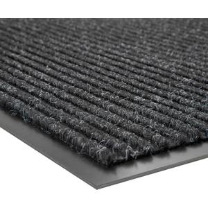 Front Door Mat, Heavy Duty Indoor Outdoor Doormat for Entryway, 60" x 36" Low Profile Outdoor Mats for Home Entrance, Stain and Fade Resistant Welcome Mat for High Traffic Area, Black