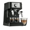 De'Longhi Stilosa Compact Manual Espresso Machine, Manual Milk Frother | #1 Worldwide Espresso Machine Maker, 15 Bar Pump Pressure, Stainless Steel Boiler, Frother, Compact Design