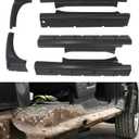 Rocker Panel Cab Corner Patch Fit for 2014-2018 Chevy Silverado Gmc Sierra Crew Cab 4 Door Rust Repair Replacement Lower Body Panel Metal Sheet DIY Truck Restoration