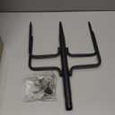 2 Pack String Light Poles for Outside, Thickened Metal Lights Hanger Pole Outdoor with Fork, Lighting Hanging Post Accessories for Patio Decor Garden Backyard Yard Front Porch Outside Decorations