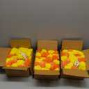 IYANA IMPEX Marigold Garland for Decoration 5 Pcs of 5 feet Long Strands Artificial Marigold Flowers with Bell, Indian Décor for Pooja/ Diwali Decorations/ Christmas (Orange + Yellow)