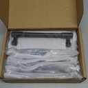 10 Pack Matte Black Cabinet Pulls 5 Inch(128mm) Kitchen Cabinet Handles Cabinet Hardware for Drawer Pulls (5" Hole Center)