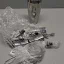 6-Piece Cocktail Shaker Set 24oz Shaker Strainer Muddler Jigger Mixing Spoon Pour Spout Bartender Kit Stainless Steel Bar Set Housewarming Gift