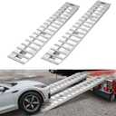 VEVOR Loading Ramps, 2 Pcs 108 x 15 in, Durable Aluminum and Heavy-Duty Trailer Ramp Set with Anti-Slip Plates, 10000 Lbs Combined Capacity, for Carts, Farm Tractors, ATVs, Lawn Mowers, Motorcycles