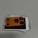 Suoman for iPhone 17 Pro Max Camera Lens Protector, [All-in-one Frosted] [Strong-Adhesion] Metal Frame Tempered Glass Camera Lens Cover-Orange