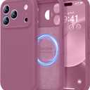 LOVE 3000 Designed for iPhone 17 Pro Max Case, Premium Silicone [Compatible with Magsafe][Soft Anti-Scratch Microfiber Lining] Shockproof Protective Phone Case for Men Women 6.9", Lavender Purple