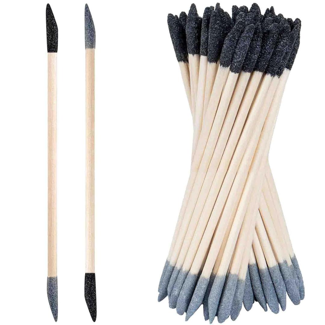 2 x 50 Pcs Sanding Sticks, Double End Matchsticks Sanding Twigs, Fine Detailing Sanding Tools for Tight Spaces Plastic Models Wood, 120/280 Grit 5.4 x 0.2 Inch