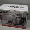 Kitchen in the box Stand Mixer,3.2Qt Small Electric Food Mixer,6 Speeds Portable Lightweight Kitchen Mixer for Daily Use with Egg Whisk,Dough Hook,Flat Beater (Black)