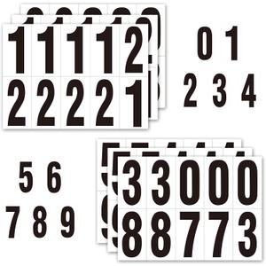 2 inch Self Adhesive Numbers for Mailbox,Reflective Mailbox Number,House,Trash Cans Numbers,for Outside Signs,60 Numbers Stickers,(Black/White)