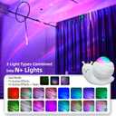 Mycket Star Projector, Galaxy Projector Light, LED Night Light Lamp, Night Light Projector with Remote 360Rotating Sleep Soothing Colors Changing Music Bluetooth Speaker Timer Fuction for Bedroom