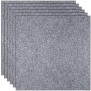 24" x 24" Carpet Tiles Peel and Stick, Non-Slip Squares Carpet Floor Tile, Easy DIY Install, Self Adhesive Carpet Squares for Kitchen Bedrooms Indoor Outdoor (Light Gray)