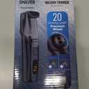 Vacuum Beard Trimmer for Men with 20 Length and Styles Adjustable, Built-in Vacuum Trimmer for Mustache, Sideburns, Facial Hair, Rechargeable Mustache Trimmer