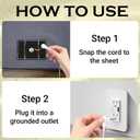 Grounding Crib Sheets, Grounding Bed Sheets 27x52 Inch with Grounding Cord for Sleep Wellness, Grey (Gray)