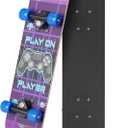 24" Mini Complete Skateboard | Maple Wood | ABEC 7 Bearings | Double Kick Concave Deck | Kids Skateboard, Ideal Kids Cruiser Skateboard Ages 5-8 (Play on Player)