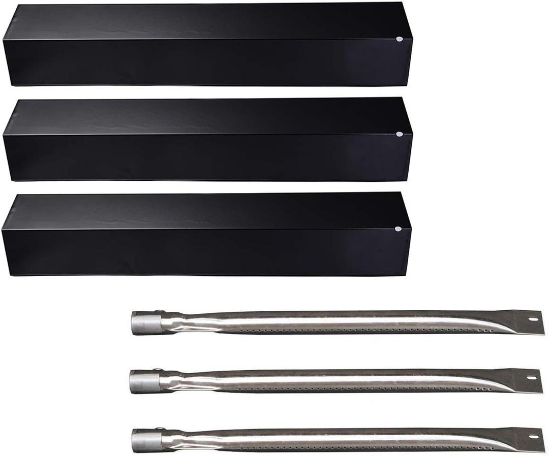 PN2311(3-Pack) SA4051(3-Pack) 15 3/8" Heat Plate and Burners Replacement for Brinkmann 8300,810-7231-W, 810-8300, 810-8300-W, 810-8410-F, 810-8410-S, 810-9415-F, 810-9415-W