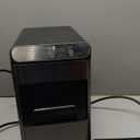 Silonn Portable Countertop Ice Maker - 20lbs of Bullet Ice per Day, Makes Ice in 6 Minutes, Stainless Steel with Visible Water Level Window, Ideal for Kitchen, Office, and Camping