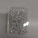 120-Pack Push Pins for Bulletin Board, Thumb Tacks with Clear Plastic Tip and Steel Tip, Portable and Durable Wall Tacks Suitable for Cork Board, Office and Daily Life