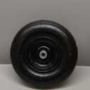 13 Inch 1 PC Rubber Pneumatic Replacement Tires and Wheels 4.00-6 with 5/8'' Axle Bore Hole, Inflated Air Wheel for Wheelbarrow/Wagon/Hand Truck/Trolley/Garden Scooter etc.