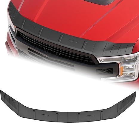 Hood Protector Fit for Ford F150 2021-2024 2025 Bugflector TPE Low Profile Hood Shield Bug Hood Deflector Fit for Ford F150 Accessories 2021 2022 2023 2024 2025 Hood Guard for F150 Accessory