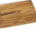 Lipper International 7215 Teak Wood Edge Grain Kitchen Cutting and Serving Board, Small, 12" x 9" x 5/8"