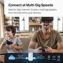 TP-Link Deco BE63 Tri-Band WiFi 7 BE10000 Whole Home Mesh System- 6-Stream 10 Gbps, 4X 2.5G Ports Wired Backhaul, 4X Smart Internal Antennas, VPN, MU-MIMO, HomeShield, Free Expert Support (1-Pack)