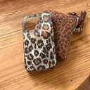 Mephoro Leopard Print Case for iPhone 14 Plus, Fashion Luxury Phone Case for Women and Girls Cute Aesthetic Shockproof Cover for 14 Plus Women Girls 6.7 inches (Borwn)