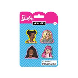 Barbie 4 Erasers 6 Packs