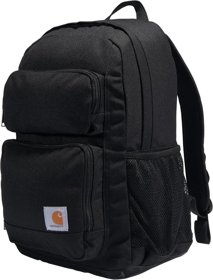 Carhartt 27L Classic Single-Compartment Backpack, Durable Pack with Laptop Sleeve and Duravax Abrasion Resistant Base, Black