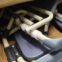 Bedside Commode Toilet with 4 Lockable Wheels, Shower Commode Wheelchair