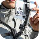 LISEN Neck Phone Holder for Video Recording POV Camera Phone Chest Mount for Gopro Neck Mount [ Upgrad No.1] for iPhone Samsung 4-7 Inch Phones Akaso Go Pro Insta360 Dji360 Other Action Cameras