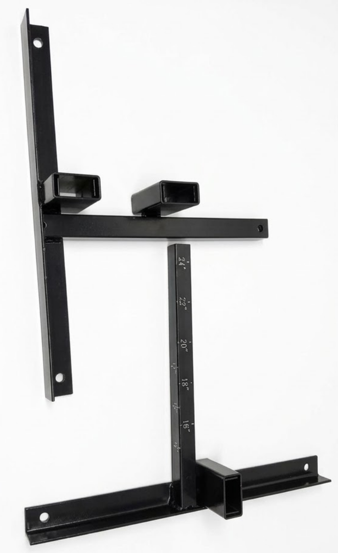 Heavy-Duty Universal TV Wall Mount Bracket – 24" Industrial Grade Black Steel 